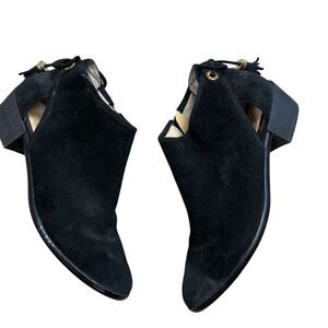 Michael Michael Kors Suede Black Ankle Booties